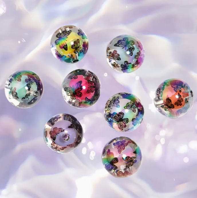 Perles papillons 16 mm
