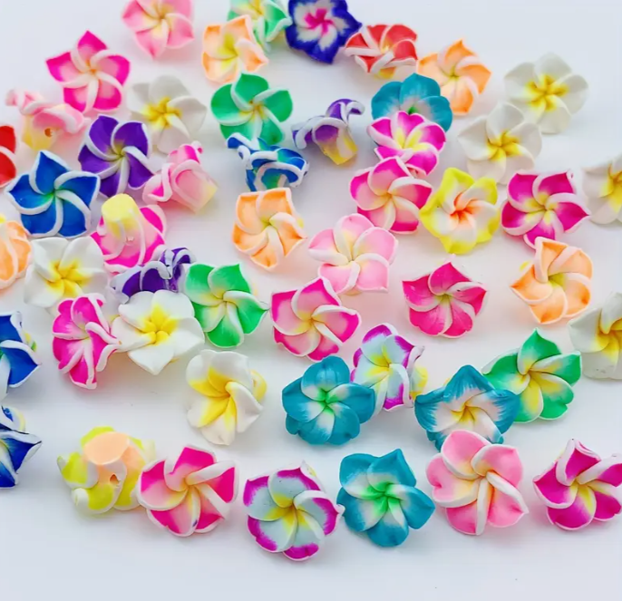Fleurs multicolores lot de 4