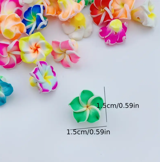 Fleurs multicolores lot de 4