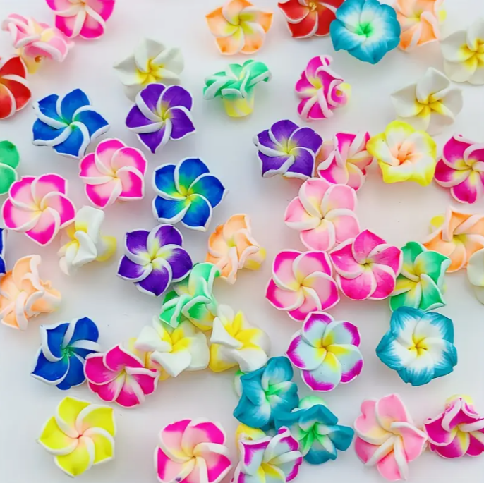 Fleurs multicolores lot de 4