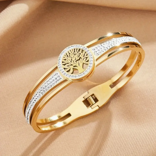 bracelet arbre de vie strass
