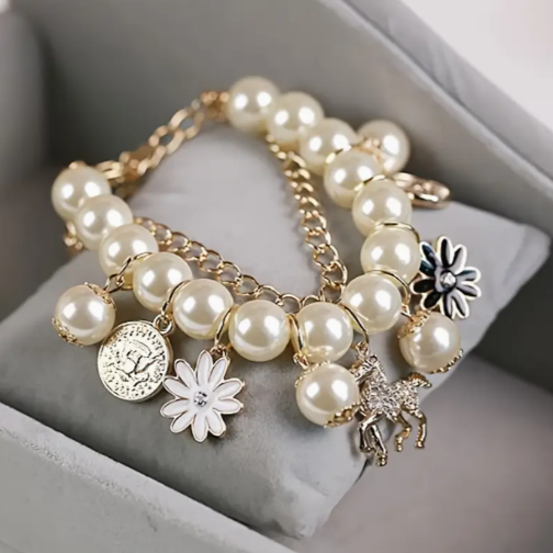 bracelet perle nacré