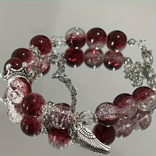bracelet rouge profond
