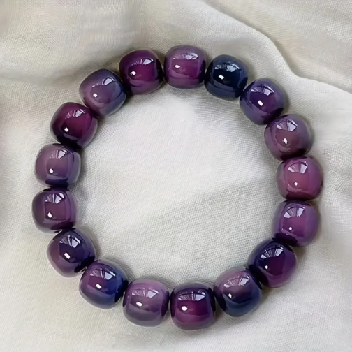 bracelet perle de bodhi violet foncé