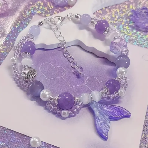 bracelet sirene violet