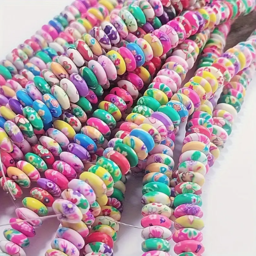 Perles en silicone motif lot de 10