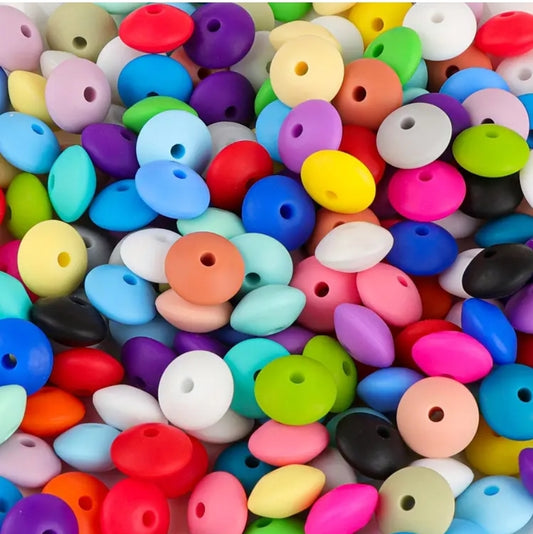 Perles en silicone lot de 10